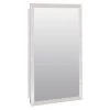 Glacier Bay 16 in. W x 25-7/8 in. H x 4-1/2 in. D Recessed or Surface Mount Frameless Beveled Bathroom Medicine Cabinet -Makeup Mirrors Sales Store white glacier bay medicine cabinets with mirrors m119gb 64 1000