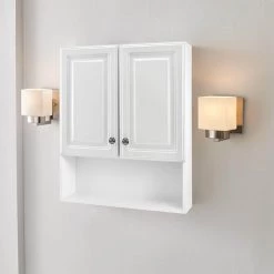 Glacier Bay 23-1/8 in. W x 27-7/8 in. H Framed Surface-Mount Bathroom Medicine Cabinet in White -Makeup Mirrors Sales Store white glacier bay medicine cabinets without mirrors 45396 31 1000