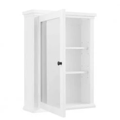 Home Decorators Collection Merryfield 24 in. W x 32 in. H Framed Surface-Mount Bathroom Medicine Cabinet in White -Makeup Mirrors Sales Store white home decorators collection medicine cabinets with mirrors 19112 mc24 wt 77 1000