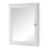 Home Decorators Collection 20-3/4 in. W x 25-3/4 in. H Fog Free Framed Recessed or Surface-Mount Bathroom Medicine Cabinet in White with Mirror -Makeup Mirrors Sales Store white home decorators collection medicine cabinets with mirrors 45409 64 1000