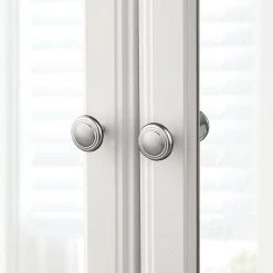 Home Decorators Collection 24-1/2 in. W x 25-3/4 in. H Fog Free Framed Recessed/Surface-Mount Bi-View Bathroom Medicine Cabinet in White w/ Mirror -Makeup Mirrors Sales Store white home decorators collection medicine cabinets with mirrors 45434 e1 1000