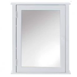 Home Decorators Collection Austell 22 in. W x 26 in. H x 6-1/2 in. D Framed Surface-Mount Bathroom Medicine Cabinet with Magnet Board in White