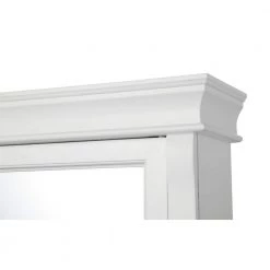 Home Decorators Collection Naples 25 in. W x 31 in. H x 8 in. D Framed Surface-Mount Bathroom Medicine Cabinet in White -Makeup Mirrors Sales Store white home decorators collection medicine cabinets with mirrors nawc2531 1d 1000