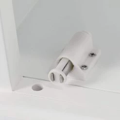 Home Decorators Collection Naples 25 in. W x 31 in. H x 8 in. D Framed Surface-Mount Bathroom Medicine Cabinet in White -Makeup Mirrors Sales Store white home decorators collection medicine cabinets with mirrors nawc2531 40 1000