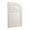 JENSEN Louver 16.25 in. W x 24.5 in. H Medium Rectangular White Plastic Recessed Medicine Cabinet with Arched Plastic Door -Makeup Mirrors Sales Store white jensen medicine cabinets without mirrors 615x 64 1000