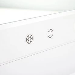 GloTech 15.75 in. x 22 in. Lighted Tabletop Makeup Mirror in White -Makeup Mirrors Sales Store white makeup mirrors 38513 1f 1000