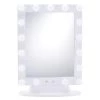 GloTech 15.75 in. x 22 in. Lighted Tabletop Makeup Mirror in White -Makeup Mirrors Sales Store white makeup mirrors 38513 64 1000