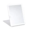 GloTech 7.7 in. x 11.5 in. x 1.2 in. Slim Pad LED Freestanding Bathroom Makeup Mirror in White -Makeup Mirrors Sales Store white makeup mirrors 39091 64 1000