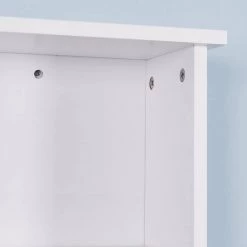 Unbranded 23.62 in. W x 7.1 in. H D x 28 in. H Rectangular White Wooden Surface Mount Medicine Cabinet without Mirror -Makeup Mirrors Sales Store white medicine cabinets without mirrors aybszhd1782 44 1000