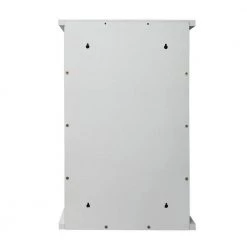 Unbranded 13.8 in. W x 21 in. H Small Rectangular White MDF Surface Mount Medicine Cabinet without Mirror with Louvered Door -Makeup Mirrors Sales Store white medicine cabinets without mirrors aybszhd1923 1f 1000