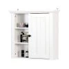 Hooseng Cripy 20.9 in. W x 19.9 in. H Framed Rectangular White Surface Mount Medicine Cabinet without Mirror -Makeup Mirrors Sales Store white medicine cabinets without mirrors kimw409356181 64 1000