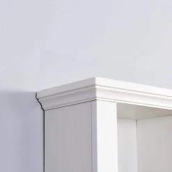 Hooseng Cripy 20.9 in. W x 19.9 in. H Framed Rectangular White Surface Mount Medicine Cabinet without Mirror -Makeup Mirrors Sales Store white medicine cabinets without mirrors kimw409356181 fa 1000