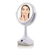 OVENTE Dual-Sided LED Tabletop Makeup Mirror, 6 Inches, 1x/5x Magnification, White (MMT06W1X5X) -Makeup Mirrors Sales Store white ovente makeup mirrors mmt06w1x5x 64 1000
