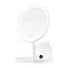 OVENTE 6 in. x 12 in. Surface-Mount Lighted Tabletop/Medicine Cabinet Makeup Mirror with 10x Mini Magnetic Mirror, White -Makeup Mirrors Sales Store white ovente makeup mirrors mot22w 64 1000
