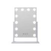 ProMounts 14 in. x 19 in. Hollywood Glam Lighted LED Touch Dimmable Tabletop Beauty Makeup Mirror in White -Makeup Mirrors Sales Store white promounts makeup mirrors opcm001 64 1000