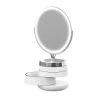 Sharper Image 10 in. x 22 in. Round LED Tabletop Bathroom Makeup Mirror with Storage -Makeup Mirrors Sales Store white sharper image makeup mirrors 1014512 64 1000