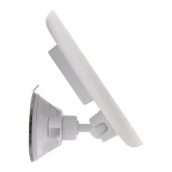 Zadro 7.75 in. L x 6.5 in. W LED Lighted Round Suction Cup Wall Mount 10X Magnification Beauty Makeup Mirror in White -Makeup Mirrors Sales Store white zadro makeup mirrors ledpsc110 1f 1000