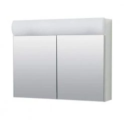 Zenith Zenna Home 23.25 in. x 18.63 in. x 5.88 in Surface-Mount Lighted Frameless Medicine Cabinet with Mirror in White -Makeup Mirrors Sales Store white zenith medicine cabinets with mirrors 705bl 44 1000