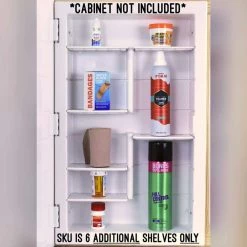 ZACA SPACECAB Additional Shelves for Recessed ZACA Medicine Cabinets -Makeup Mirrors Sales Store zaca spacecab medicine cabinets without mirrors 91 0 00 01 1d 1000