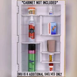 ZACA SPACECAB Additional Shelves for Recessed ZACA Medicine Cabinets -Makeup Mirrors Sales Store zaca spacecab medicine cabinets without mirrors 91 0 00 01 a0 1000